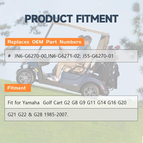 BRIDIOF heavy-duty spring boosts end torque for climbs on Yamaha carts.