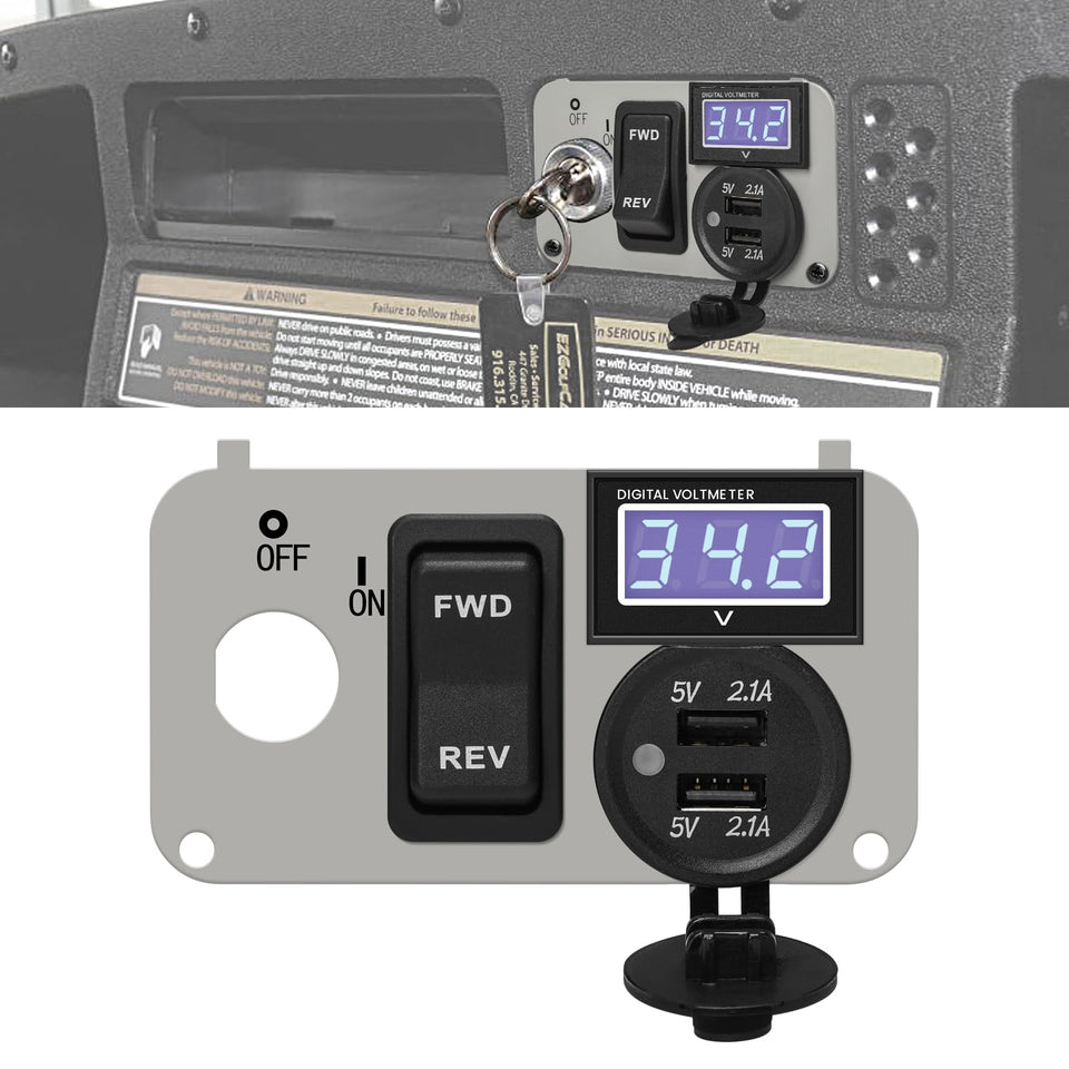briidea 3-in-1 panel dual USB charger for on-board charging