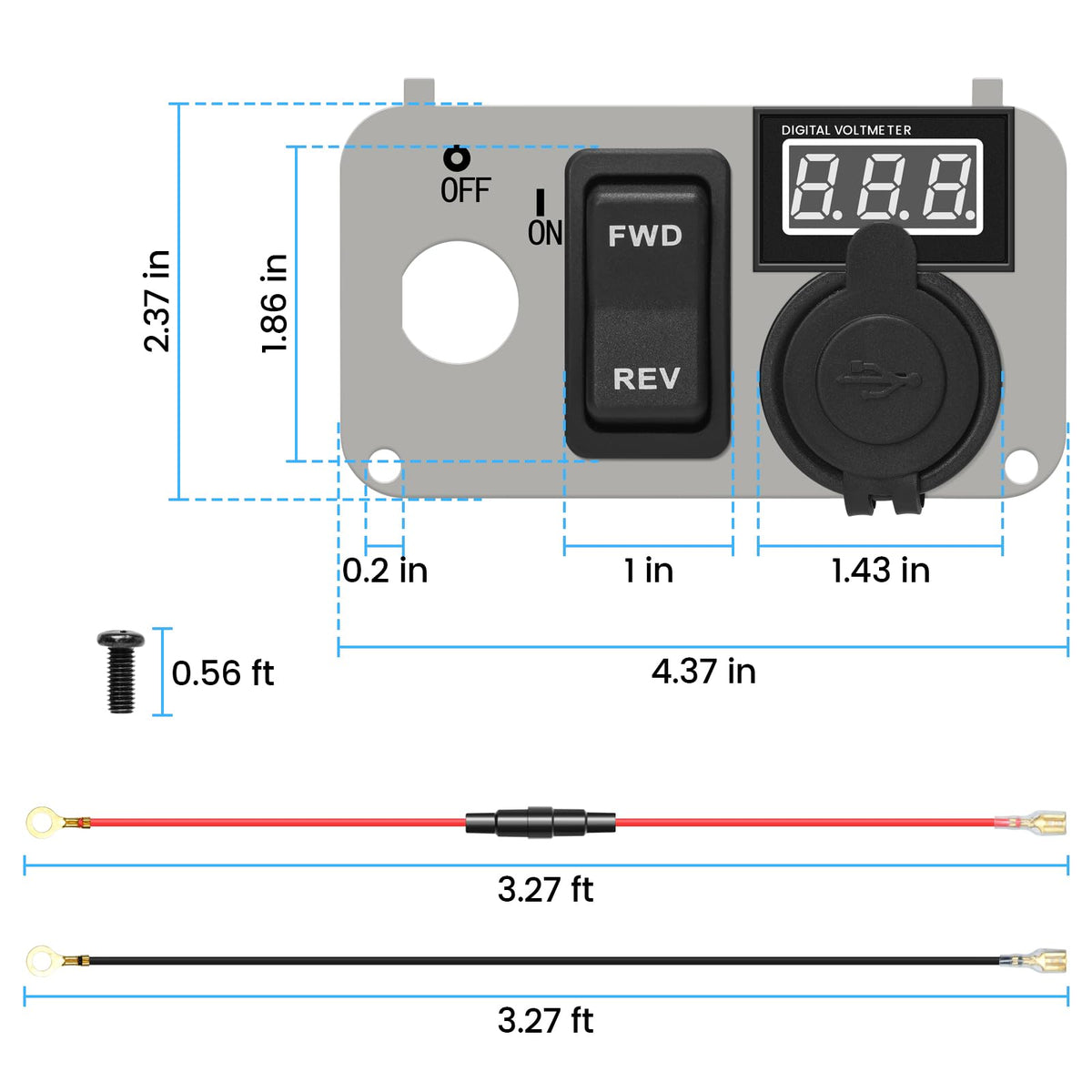 briidea 3-in-1 panel wires included for quick setup