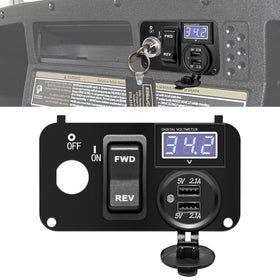 briidea 3-in-1 panel front view with compact control and voltmeter.
