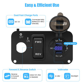 briidea sealed voltmeter display durability and legibility