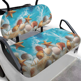 Brosoneto Beach Sea Starfish front seat cover, soft microfiber and washable.