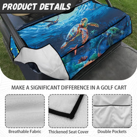 Brosoneto golf cart interior upgrade pattern enhances cart aesthetics on course