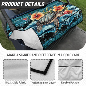 Brosoneto golf cart cover easy install without tools for two-seat setups