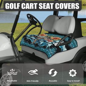 Brosoneto Sea Turtle Aztec seat cover folded for compact storage