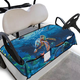 Brosoneto sea turtle seat cover universal fit offers easy upgrade for two-seat golf carts