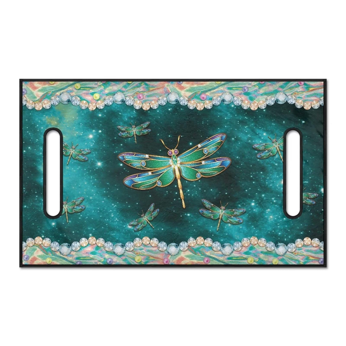 Brosoneto Starry Dragonfly seat cover installation on a two seat golf cart