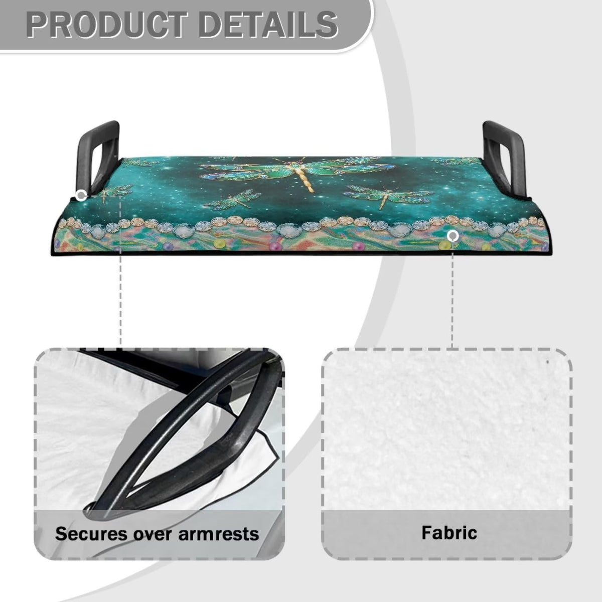 Brosoneto Starry Dragonfly seat cover protects seats from dust and wear