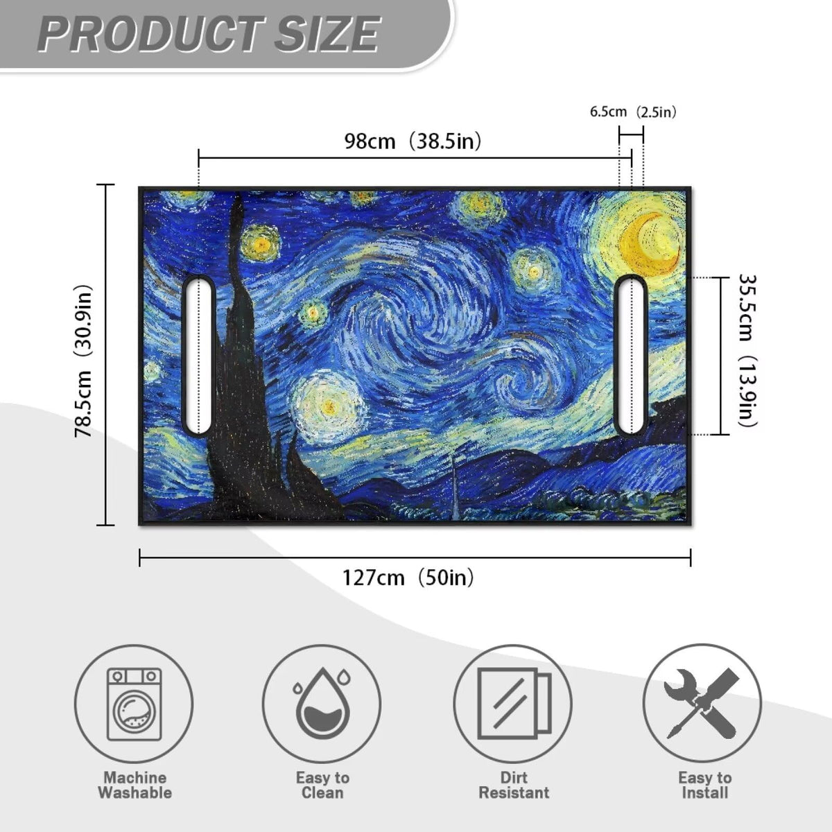 Brosoneto Starry Night protective cover keeps seats clean and stylish on field trips.