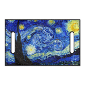 Brosoneto Starry Night seat cover closeup shows plush microfiber fabric, durable for golf carts.