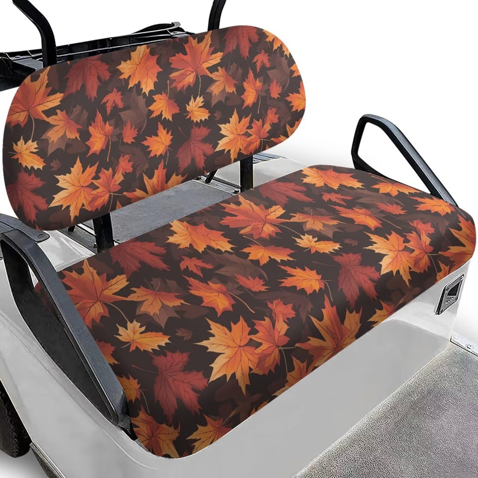 Brosoneto Thanksgiving maple leaf golf cart seat cover front adds seasonal style and protection