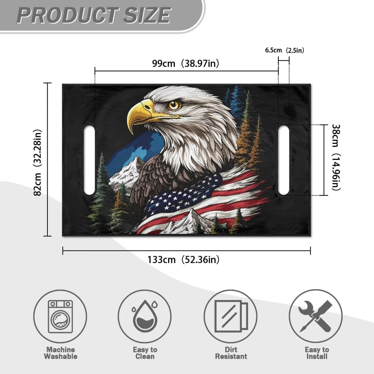 Brosoneto Eagle Mountain travel sports towel enhances cart appearance and protects seats.