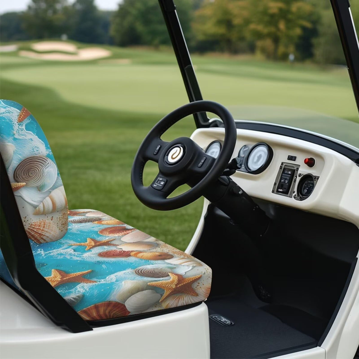 Brosoneto universal 2-person seat set, compatible with most golf carts.