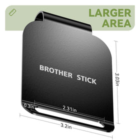 Brother Stick dual pads shown on a golf bag promoting organized access to gear.