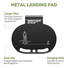 Universal clips on BROTHER STICK pads fit different golf bags.