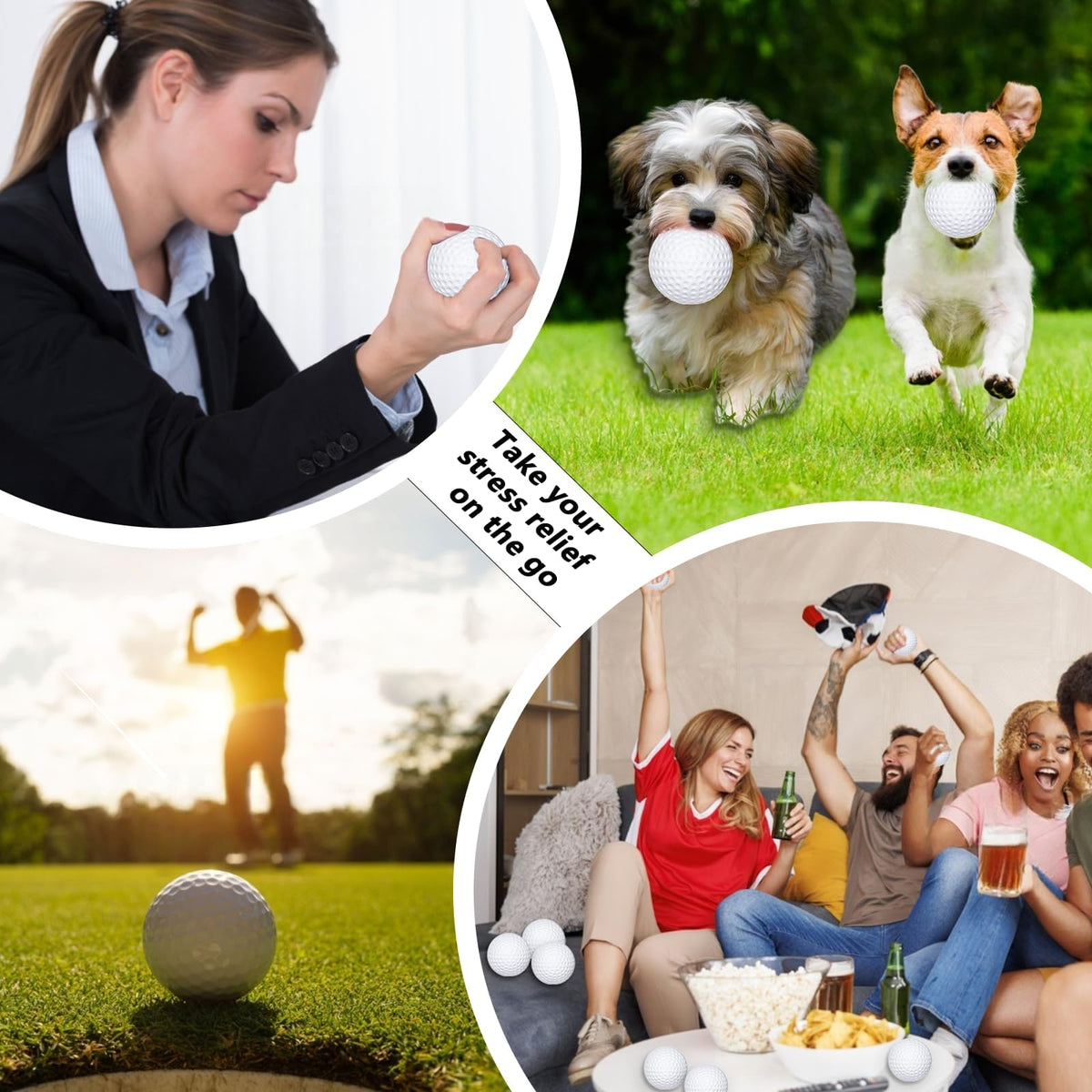 Brownknot portable golf ball for office, home, travel
