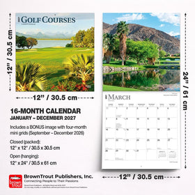 BrownTrout 12x24 calendar grid shows golf schedules at a glance.