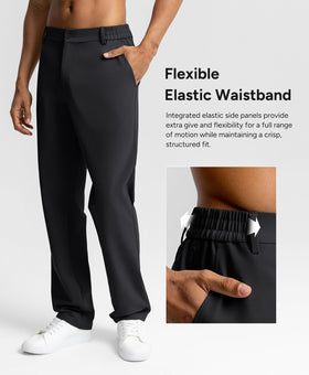 BRXL mens 32-inch golf pants elastic waistband for flexible comfort
