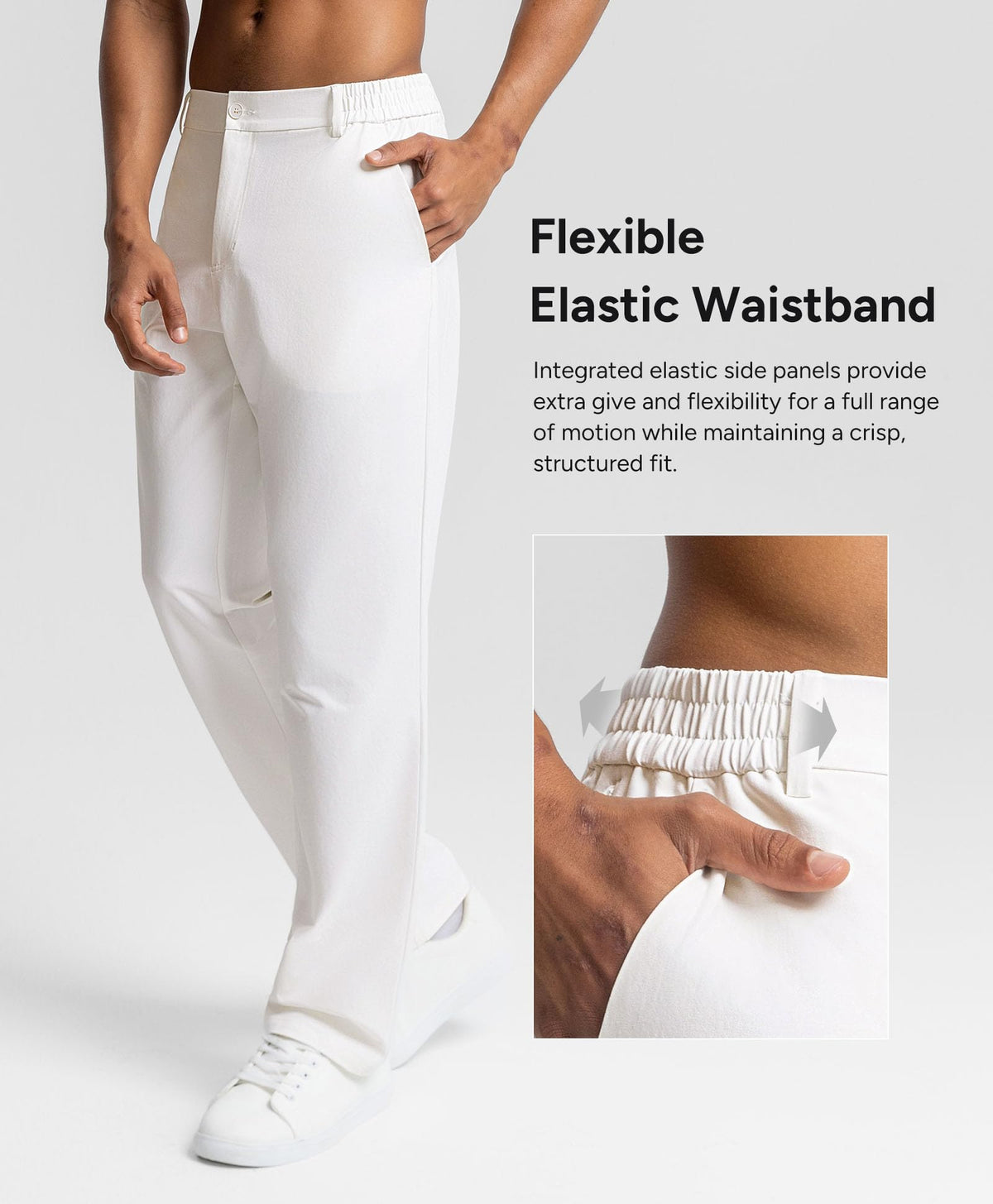 BRXL pants rear view with snap-pocket for quick access