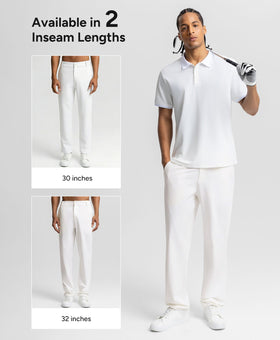 BRXL men's golf pants right-seam discreet zip pocket for valuables