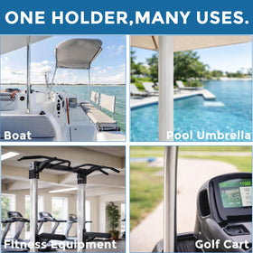 BSET MATEL versatile holder suits boats, golf carts, and more.