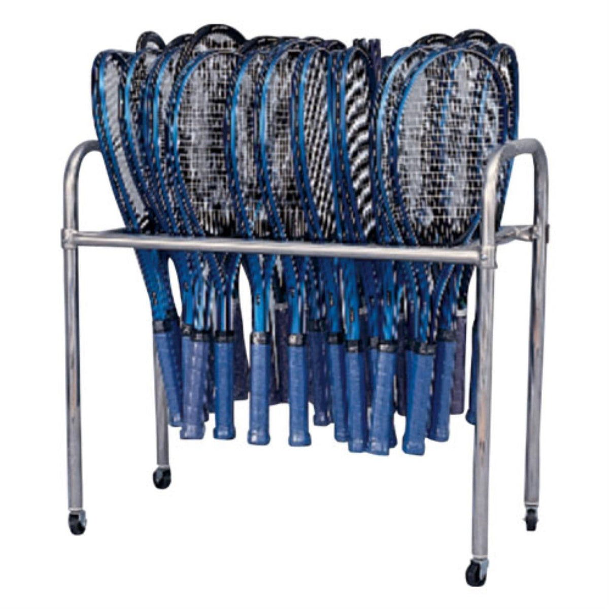 BSN Racquet Cart with SSG, easy transport for rackets and gear.