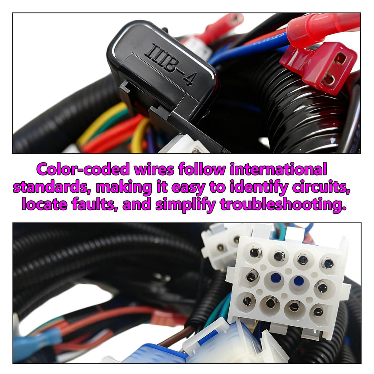 BSNOVT 102585801 harness simplifies wiring checks and future maintenance.