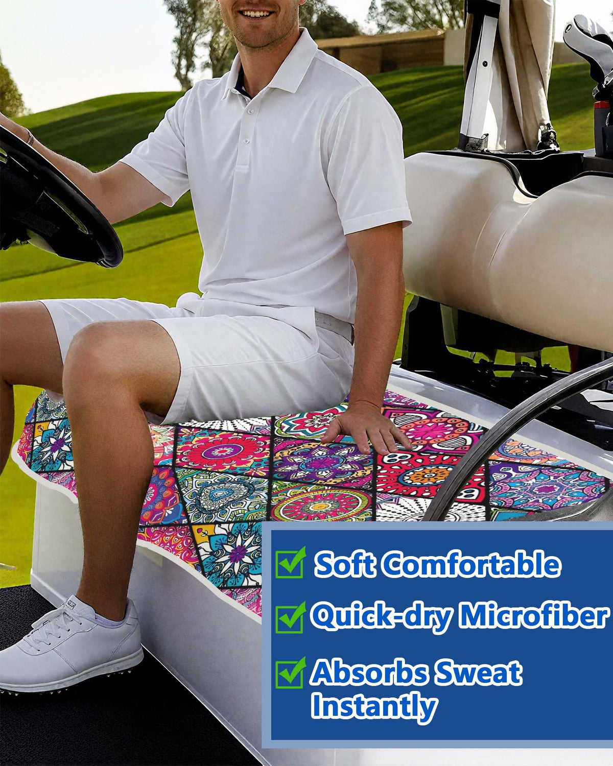 Btiztlla soft cart towel adds comfort and easy maintenance