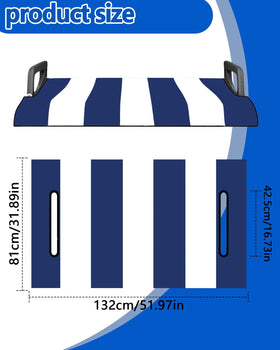 Btiztlla universal fit installation shows tool-free setup for most two-seat golf carts.