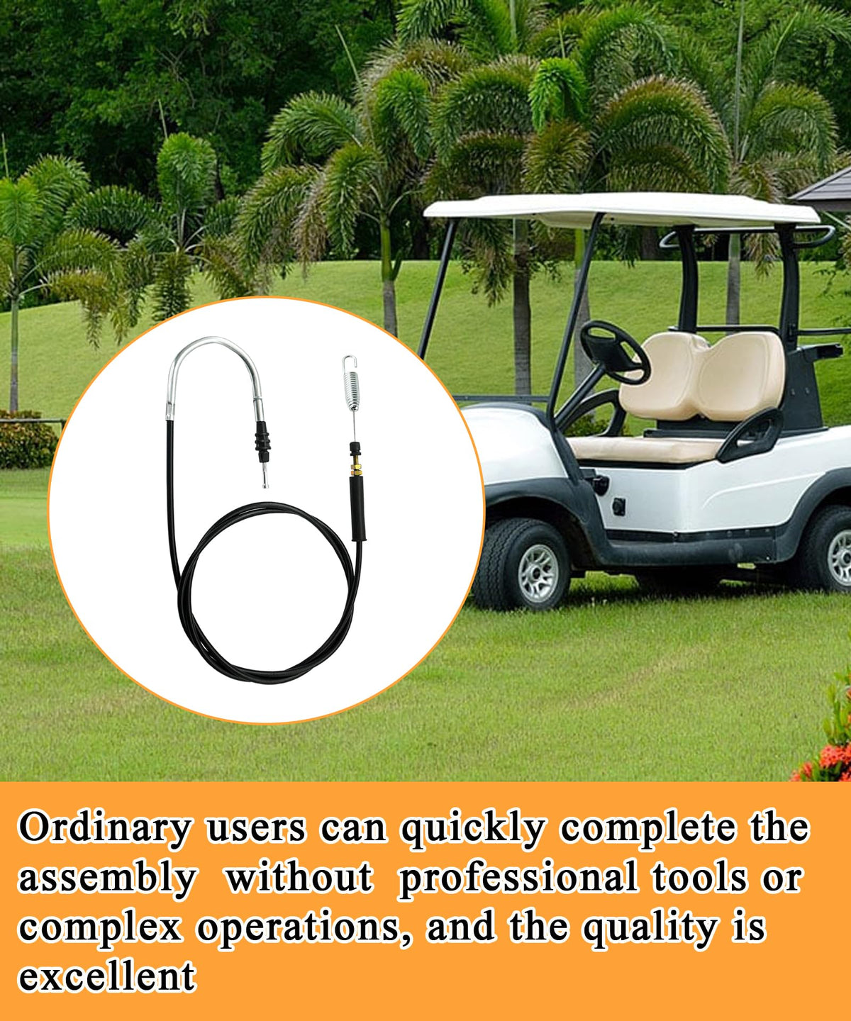 BTROVIA easy-install throttle cable replaces original part quickly