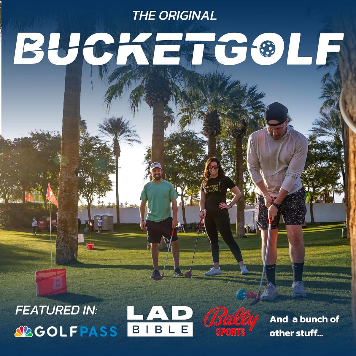 Bucketgolf all in one game packs for gatherings and events
