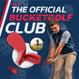 BucketGolf backyard game setup showing portable, versatile play area.