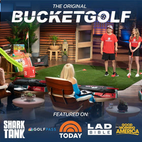Bucketgolf balls 6-pack side view highlighting durable construction