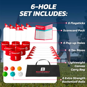 Bucketgolf beach and park outdoor fun shows versatile outdoor use