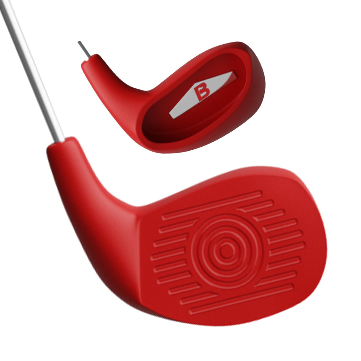 BucketGolf Club with oversize head for forgiving backyard shots.
