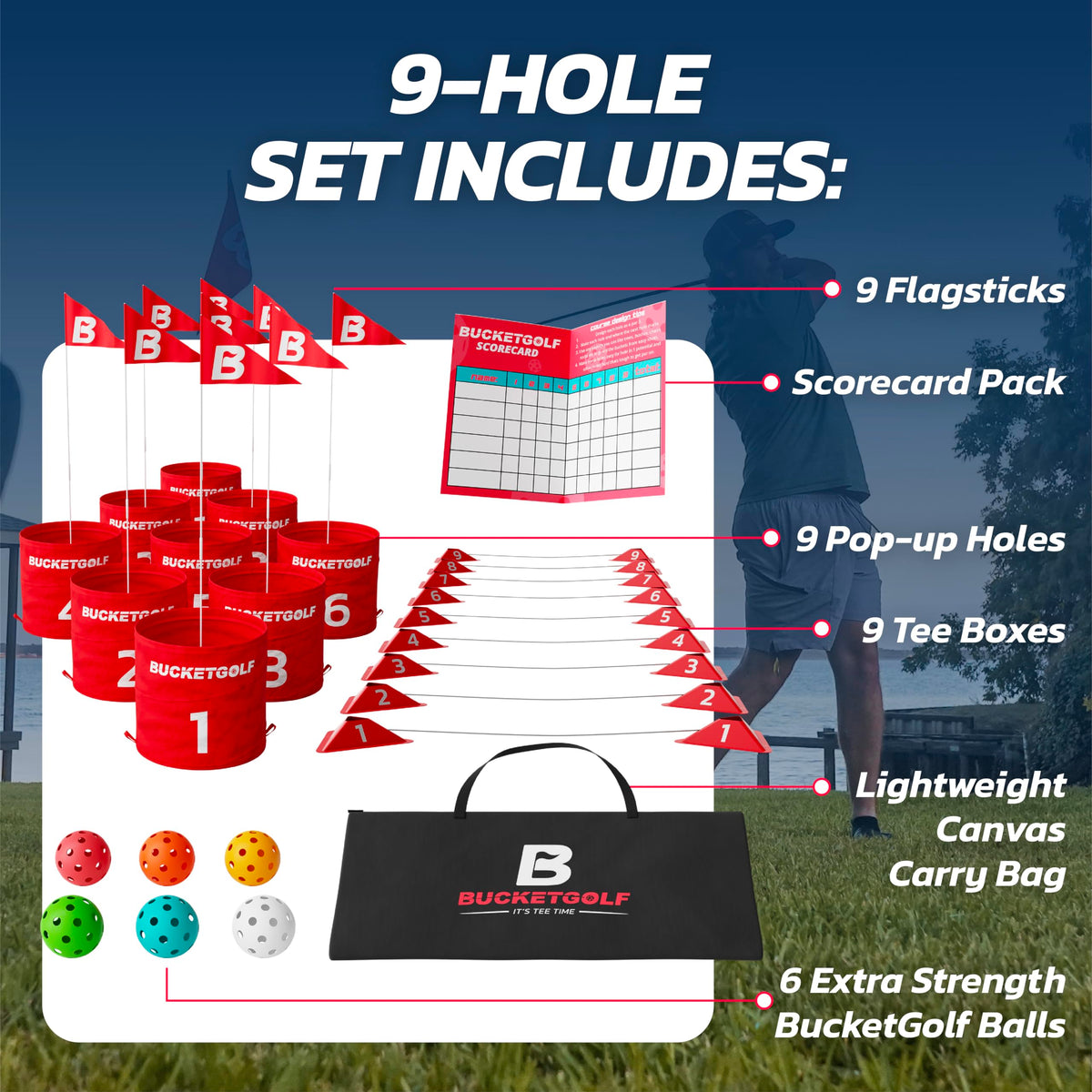 bucketgolf Game Pro packaging reflects small-brand care and quality.