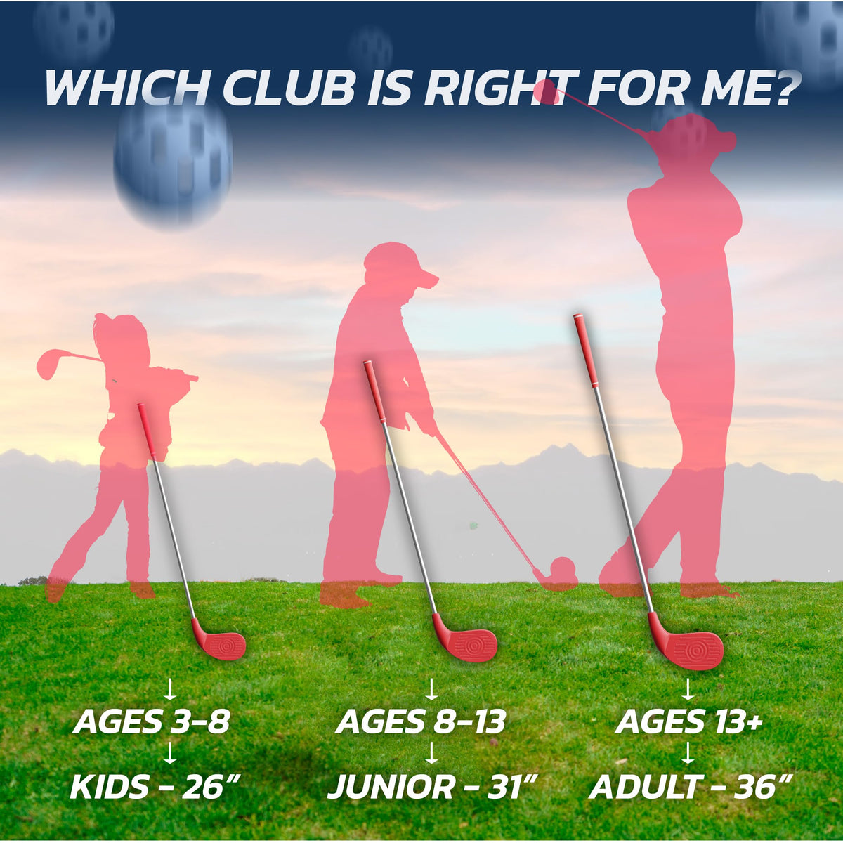 BucketGolf safe plastic head enables family-friendly, secure play.