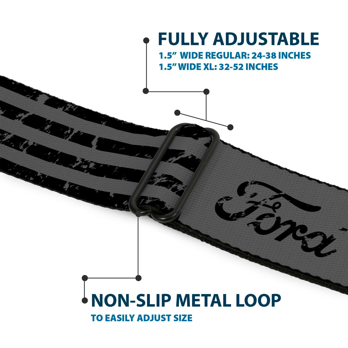 Buckle-Down 1-inch wide belt worn with casual outfit