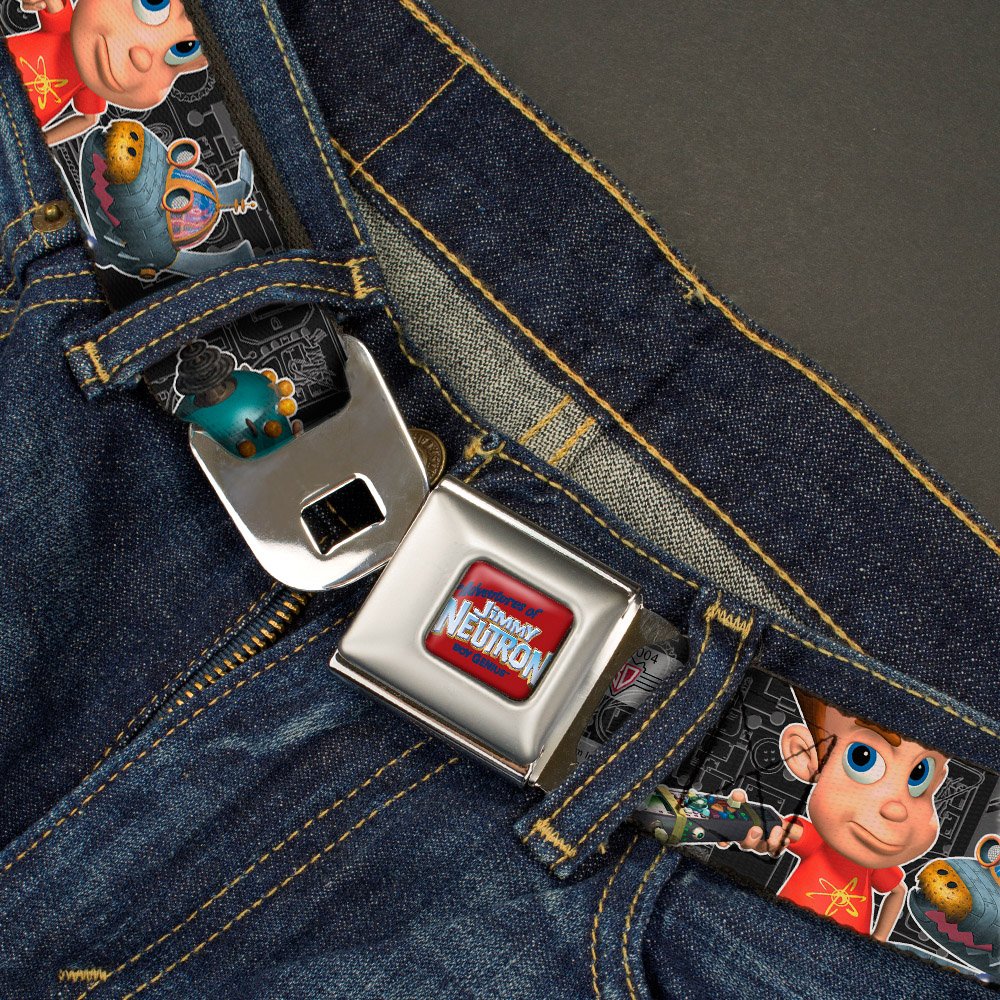 Buckle-Down belt close-up reveals sturdy buckle for secure kids wear