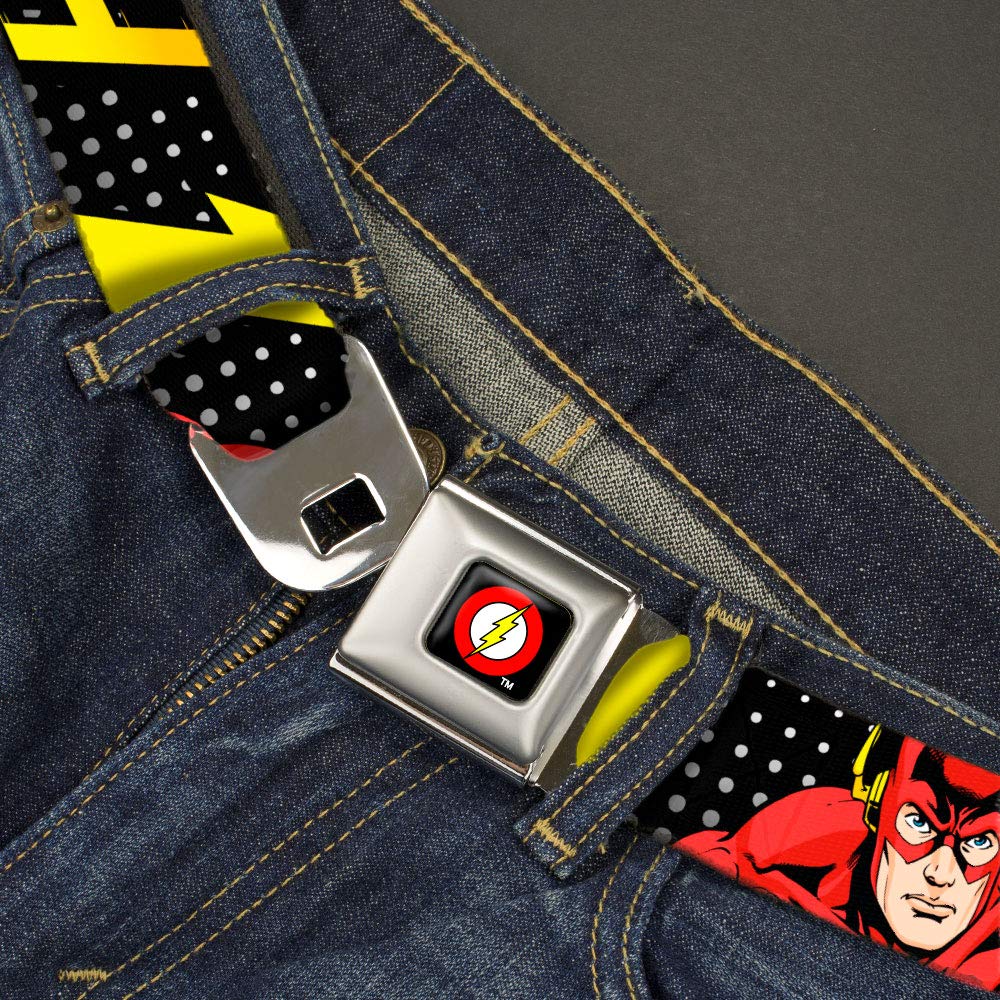 Close-up of Buckle-Down seatbelt buckle for easy use.