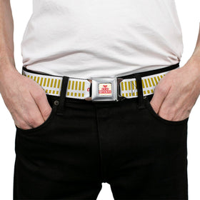 1.0-inch Buckle-Down belt width with durable polyester and chrome parts.