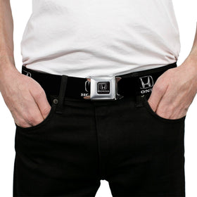 Buckle-Down black and silver buckle close-up showing easy push-button release.
