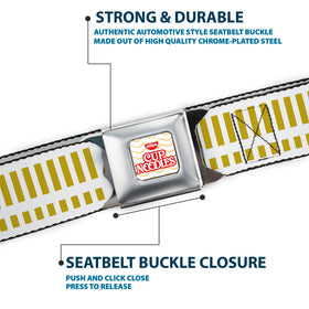 Durable polyester and chrome components on Buckle-Down belt.