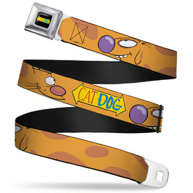 Buckle-Down CatDog Regular seatbelt belt close-up texture for durable wear