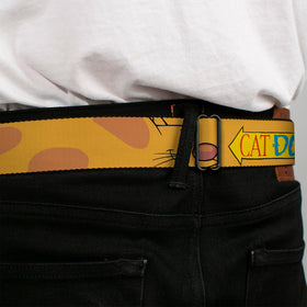 Buckle-Down CatDog Regular belt adjustable size for comfort