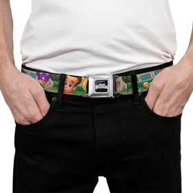 Buckle-Down Jimmy Neutron Regular belt, close-up print shows logo