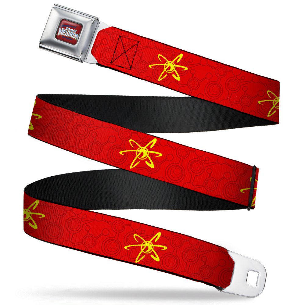 Buckle-Down Jimmy Neutron belt buckle close-up for durable daily wear