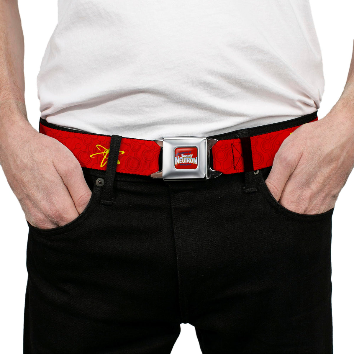 Buckle-Down logo patch on belt for authentic character-inspired style