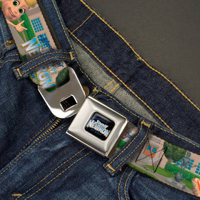 Buckle-Down Jimmy Neutron belt side view, reliable character-inspired accessory