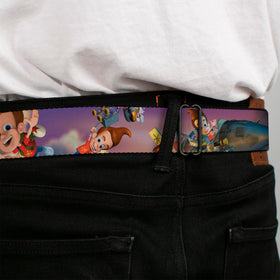 Buckle-Down Jimmy Neutron belt strap detail highlights texture.
